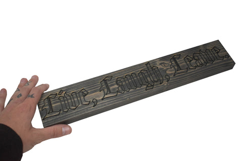 Image of LIVE LAUGH LEAVE wall hanger