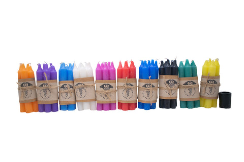 Image of Mini Ritual Spell Candles – Unscented 4” Set for Norse Pagan & Witchcraft Use