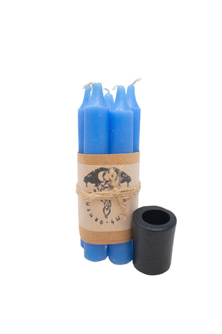 Image of Mini Ritual Spell Candles – Unscented 4” Set for Norse Pagan & Witchcraft Use