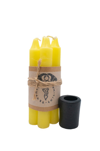 Image of Mini Ritual Spell Candles – Unscented 4” Set for Norse Pagan & Witchcraft Use
