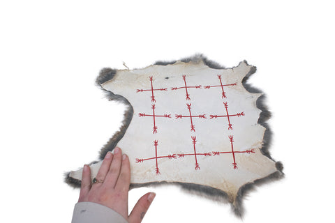 Image of Ward off negative forces sigil - rabbit hide altar cloth