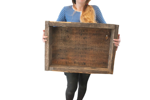 Image of runic HAIL THE OLD GODS antique altar shelf