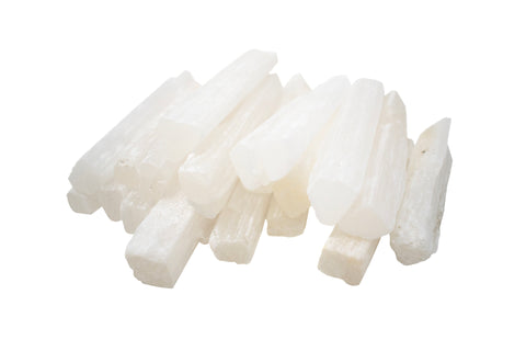 Image of Rough-Cut Selenite Crystal — Crystal for Protection, Peace & Ritual Use