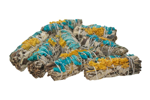Image of Yerba Santa with Blue + Purple Satice & Mullien herb bundle