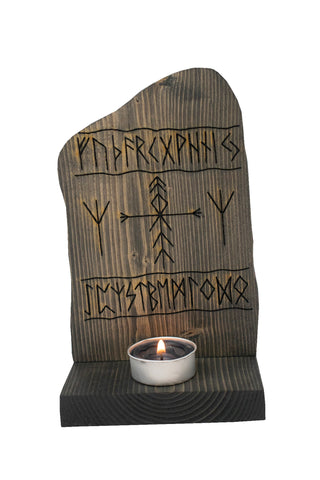 Image of home protection bindrune rune stone altar