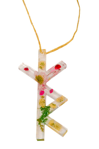 Image of Safe Travels Protection Bindrune Talisman – Hand-Poured Resin