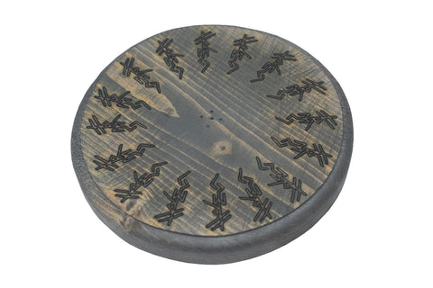 Image of Freya bindrune circle incense dish