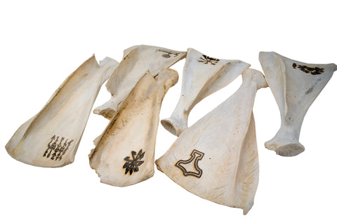 Image of elk scapula incense dishes