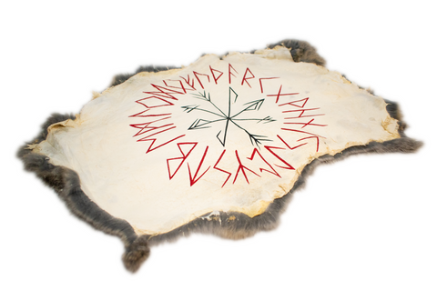 Image of Strength + Growth stave - rabbit hide altar cloth