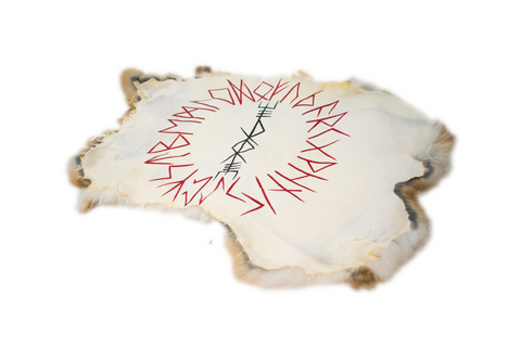 Image of Thor bindrune - rabbit hide altar cloth