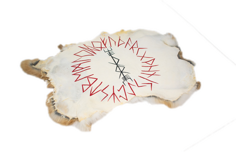 Image of Thor bindrune - rabbit hide altar cloth