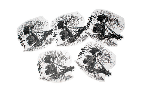 Image of goddess Freya die cut sticker