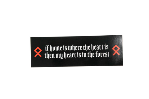 Image of my heart is in the forest sticker