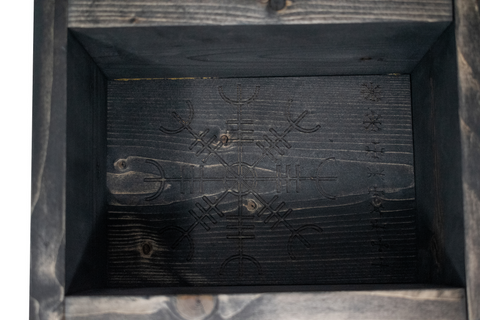 Image of Icelandic magical staves (galdrastafir) ritual tool box