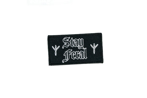 Image of Stay feral iron/sew on patch