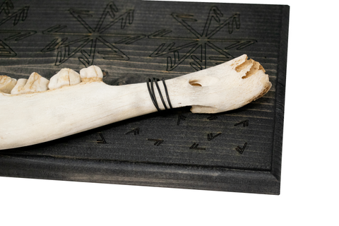 Image of Connection to the norse gods elk jawbone hanger