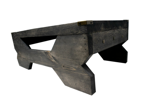 Image of Wooden Altar Table with Repeating Home Protection Bindrunes