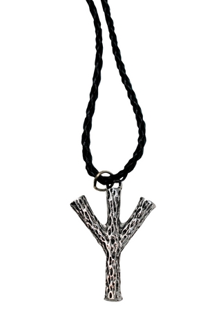Image of Algiz Rune Pendant Necklace