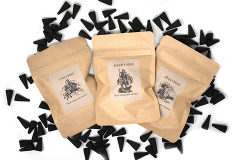 Image of Norse God Ritual Cone Incense – 30 Handmade Cones