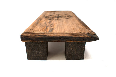 Image of live edge veldismagn altar table