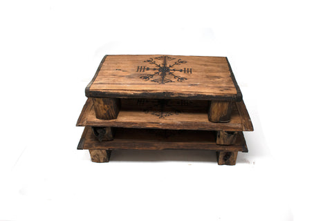Image of live edge veldismagn altar table