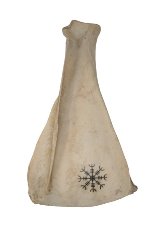 Image of Engraved Cow Scapula Incense Dish – Ritual Bone Series