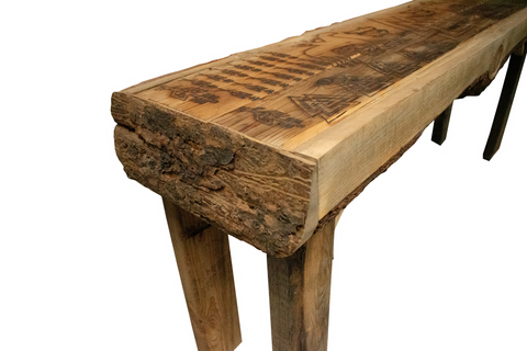 Image of Live Edge Odin Invocation Bench