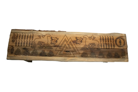 Image of Live Edge Odin Invocation Bench