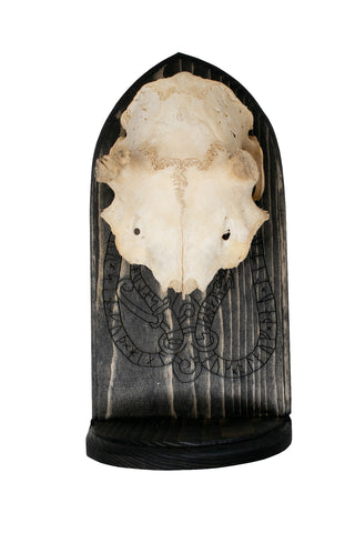 Image of deer skull runestone serpent altar