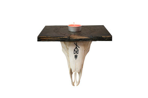 Image of Odin Bindrune Big Horn Sheep Skull Wall Hanger