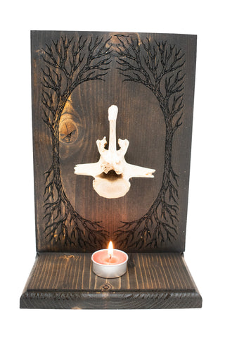 Image of Elk Vertebra and Yggdrasil Altar