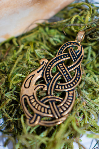 Image of Urnes Style Midgard Serpent Pendant Replica