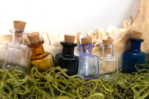 Image of Set Of 7 Mini Glass Spell Jars