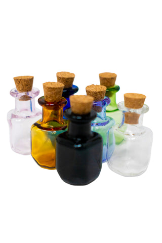 Image of Set Of 7 Mini Glass Spell Jars