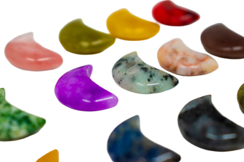 Image of Set of Three Intuitively Selected Crescent Moon Crystals