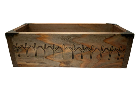 Image of Algiz Rune Rabbit Hide Lined Box