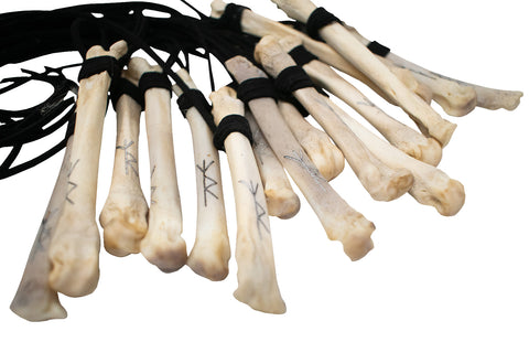 Image of Wolf bone Safe Travels Mirror Hanger