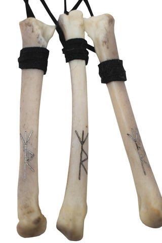 Image of Wolf bone Safe Travels Mirror Hanger