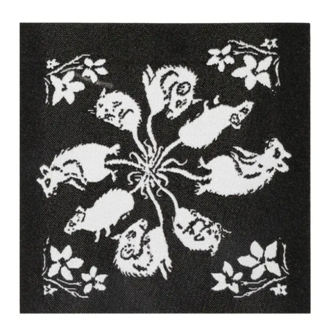 Image of rat king sew/iron on patch
