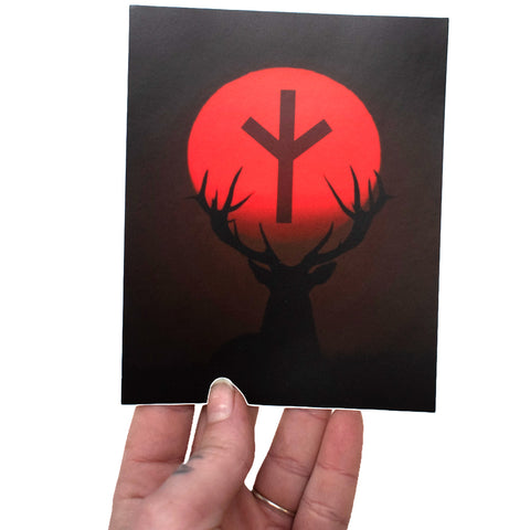 Image of Algiz sun sticker