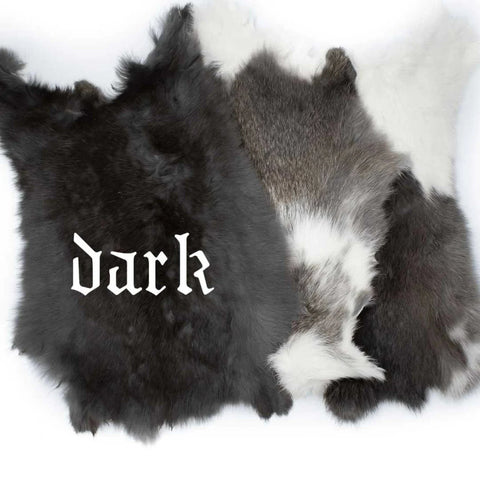 Image of burnt rabbit hide altar cloth - repeating bindrunes to invoke Freya