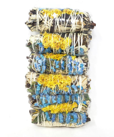 Image of Yerba Santa with Blue + Purple Satice & Mullien herb bundle