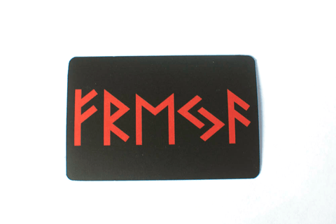 Image of Runic freya sticker, rune sticker, norse sticker, freya sticker, viking sticker, heathen sticker, asatru sticker