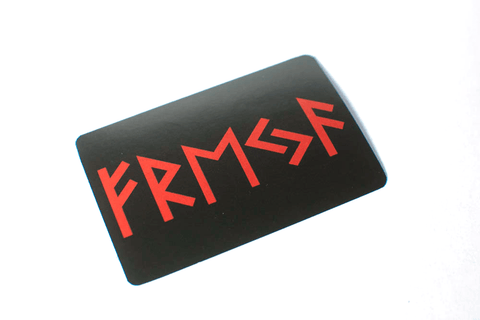 Image of Runic freya sticker, rune sticker, norse sticker, freya sticker, viking sticker, heathen sticker, asatru sticker