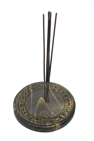 Image of Runes & Jörmungandr circle incense dish