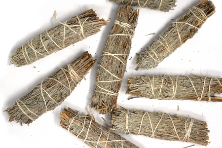 Meditation smudge stick (Mountain Sage, Frankincense, myrrh & White Copal Resin) - Oreamnos Oddities