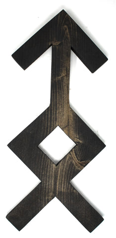 Image of pagan decor, heathen decor, viking decor, norse decor, nordic decor, witchy decor, witch decor, pagan home, viking home, heathen home, witch home, pagan wall hanger, heathen wall hanger, viking wall hanger, witch wall hanger, bindrune wall hanger