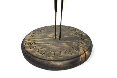 Image of helm of awe, incense dish, pagan incense dish, viking incense dish, asatru incense dish, norse incense dish, nordic incense dish, heathen incense dish