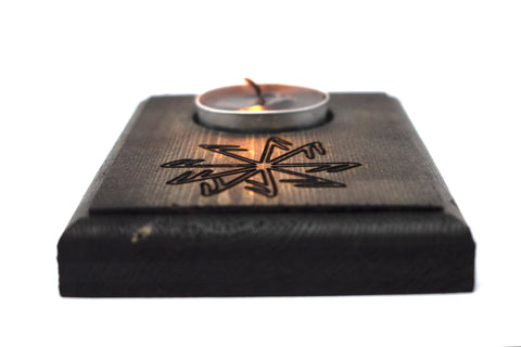 Image of pagan candle holder, viking candle holder, wiccan candle holder, witchy candle holder, norse candle holder, heathen candle holder, asatru candle holder, pagan decor, viking decor, norse decor witchy decor, witch decor