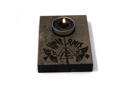 Hail Odin tealight candle holder